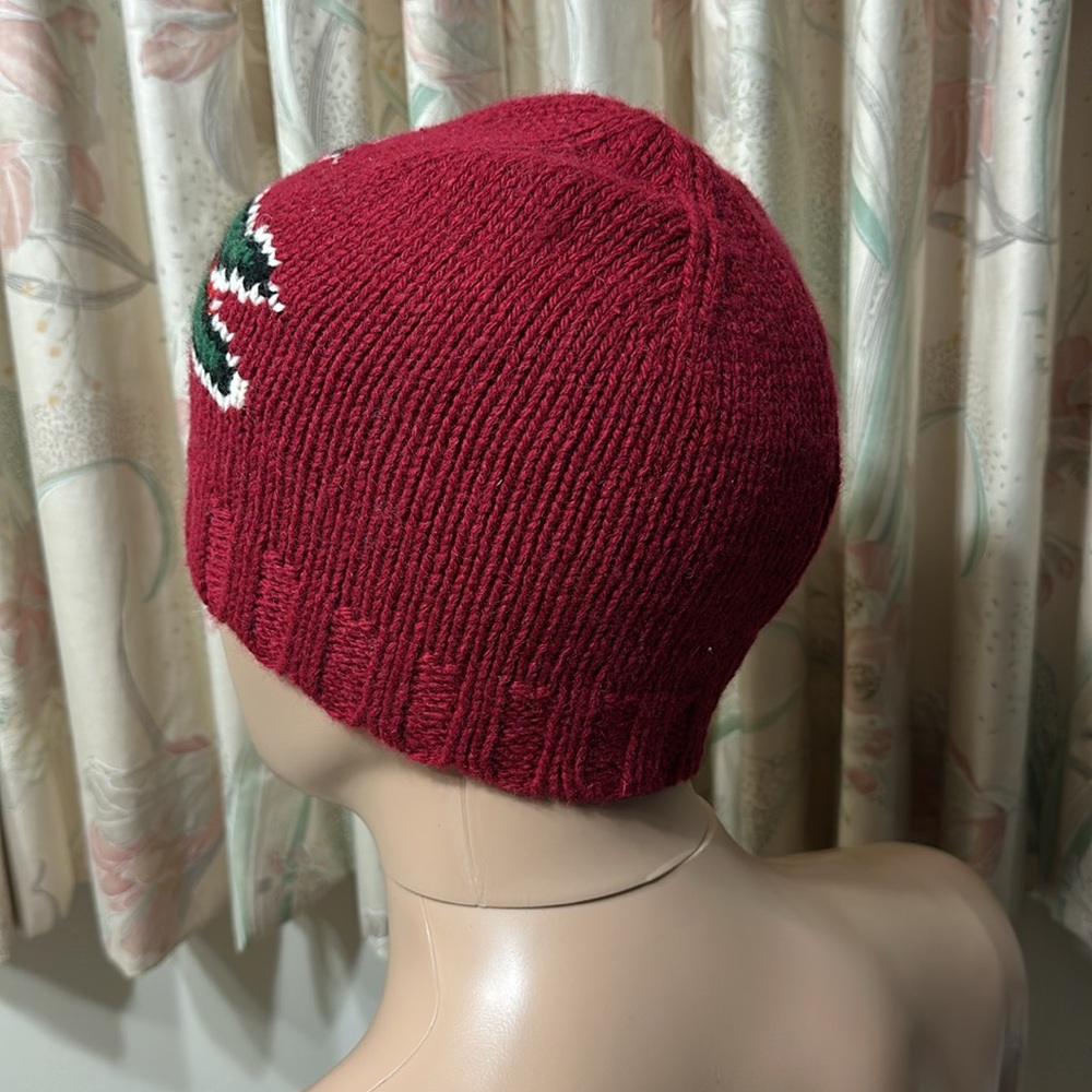 372. 🐊 Lacoste beanie cap/hat wool blend - Picture 4 of 6